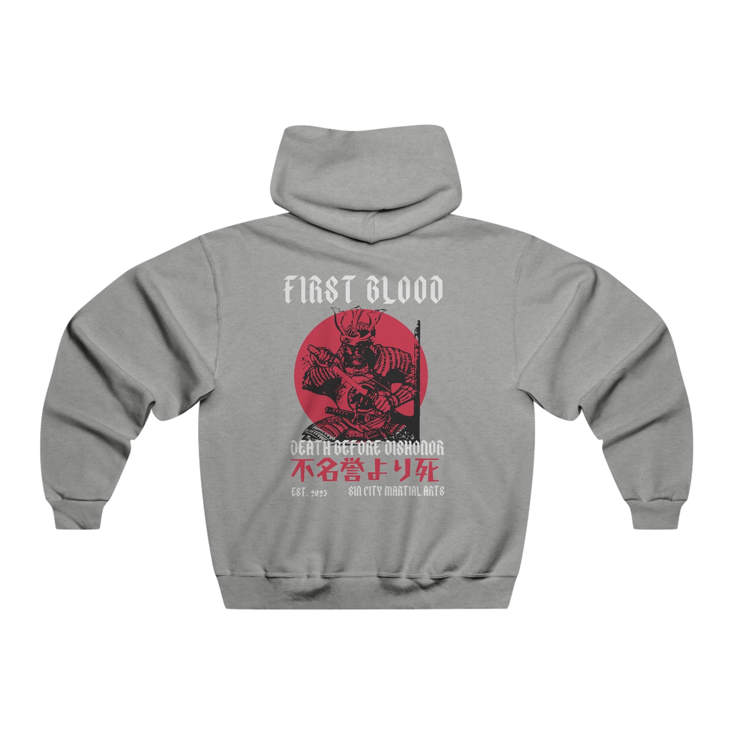 First Blood Fight Gear: Death Before Dishonor Samurai Hoodie