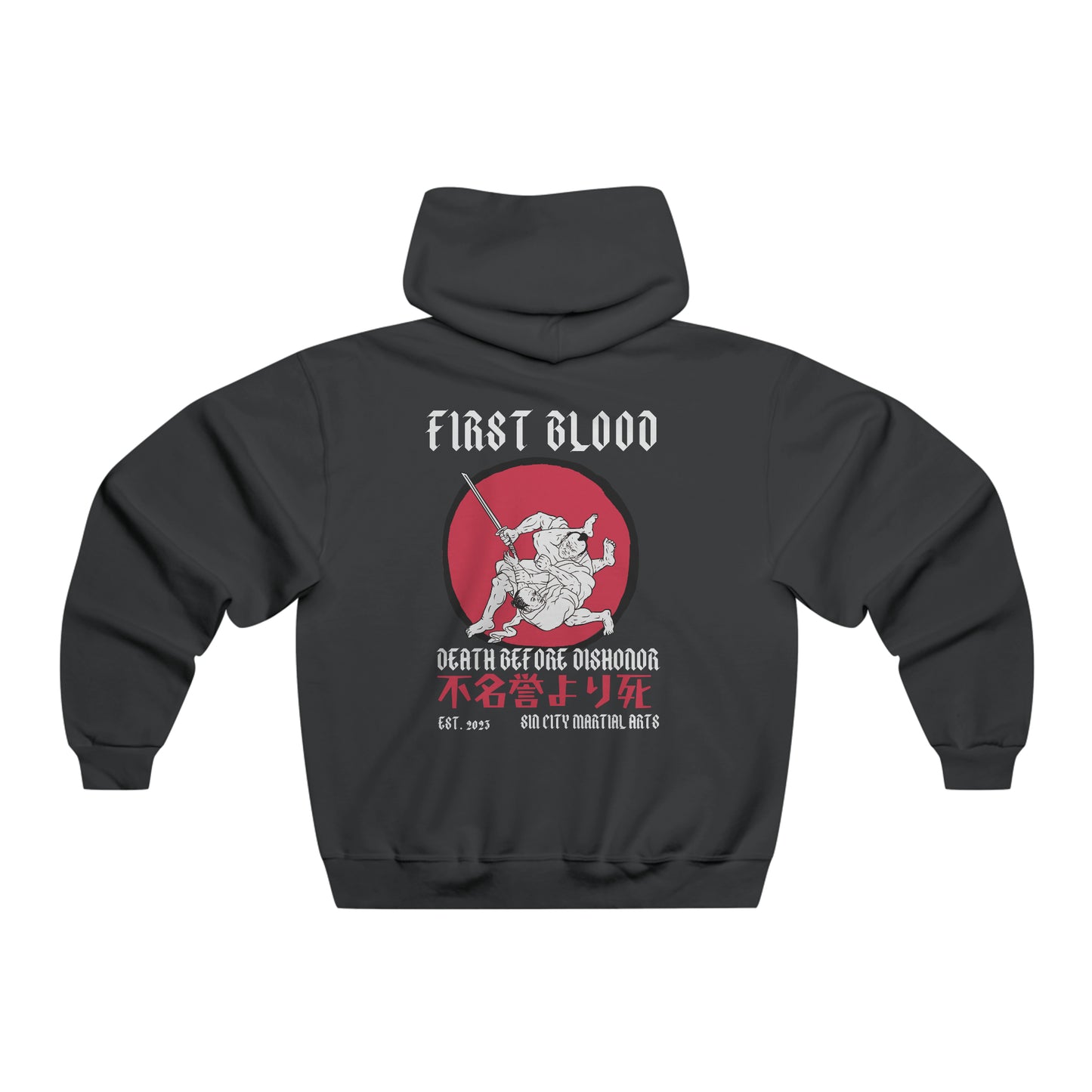 First Blood Fight Gear: Death Before Dishonor Samurai Duel Hoodie